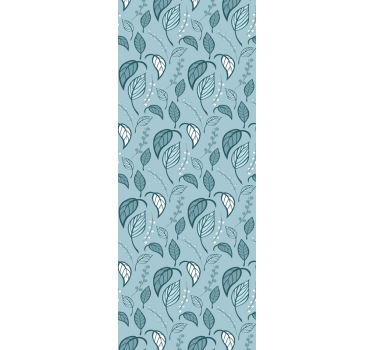 Scandinavian sprout leaves wallpaper - TenStickers