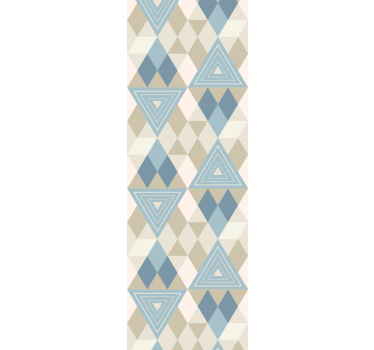 Triangles and Diamonds wallpaper geometric - TenStickers