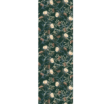 Botanical Floral Print flowers wallpaper - TenStickers