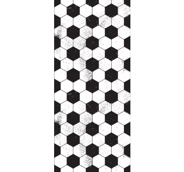 Hexagonal Shapes wallpaper geometric - TenStickers