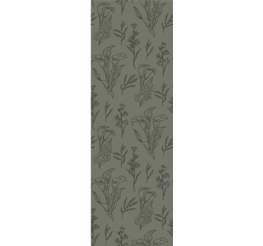 Floral Elements flowers wallpaper - TenStickers