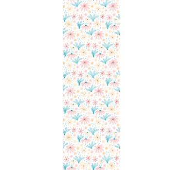 Floral Garden Vibes flowers wallpaper - TenStickers