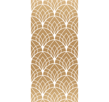 Stylish Leaf Shapes tiles wallpaper - TenStickers