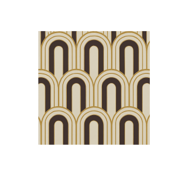 1970's Art Deco arches other vintage wallpaper - TenStickers