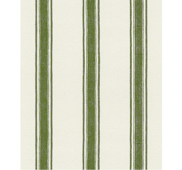 Geometric wallpaper vertical lines in moss green - TenStickers