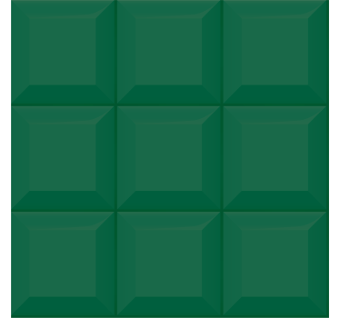 Wallpaper geometric 3d green squares - TenStickers