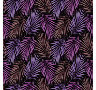 Nature wallpaper purple leaf design - TenStickers