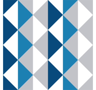 Wallpaper triangles classic blue design - TenStickers