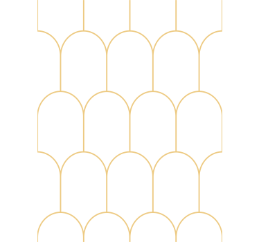 Living room wallpaper graceful golden arches - TenStickers