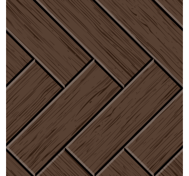 Ornamental wallpaper zigzag wood plank floor sticker - TenStickers