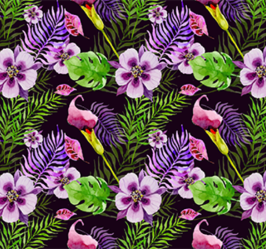 Ornamental wallpaper jungle flora vinyl by ikea - TenStickers