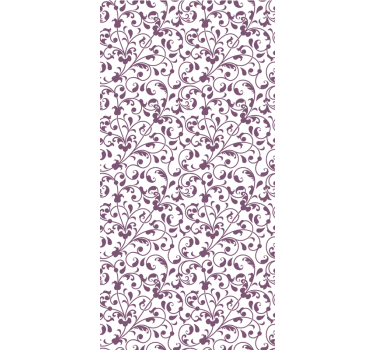 Living room wallpaper ornament leaf paisley - TenStickers