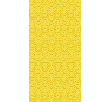 Ornamental wallpaper with graceful wave design - TenStickers