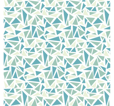 Living room wallpaper green retro mosaic - TenStickers