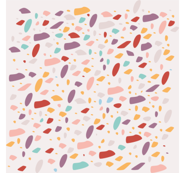 Wallpaper marble table of colorful stones - TenStickers