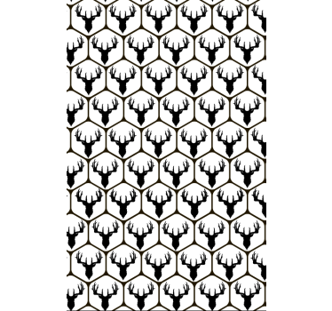 Cute animal wallpaper tiled stag design - TenStickers