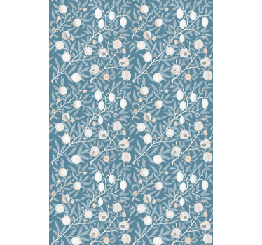 Bedroom wallpaper floral inspired design - TenStickers