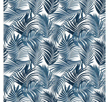 Tropical leaf bedroom wallpaper - TenStickers