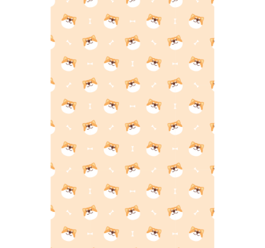Cute animal wallpaper cute dog face cartoon - TenStickers