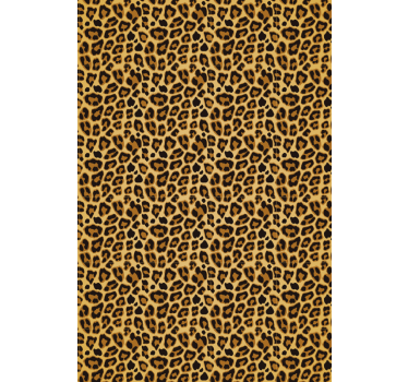 Cute animal wallpaper leopard print area accent - TenStickers