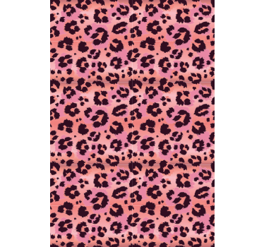 Cute animal wallpaper pink leopard - TenStickers