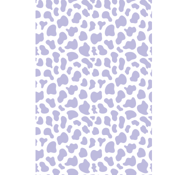 Cute animal wallpaper purple cow pattern - TenStickers