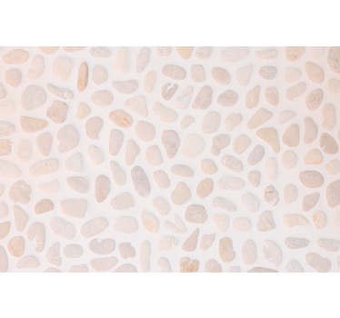 Cute animal wallpaper in neutral pebble pattern - TenStickers