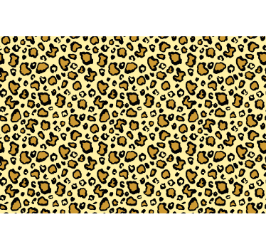 Cute animal wallpaper yellow leopard print - TenStickers