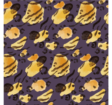 Cute animal wallpaper aquarella tiger spots - TenStickers