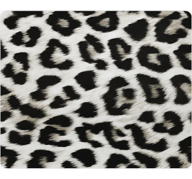 Cute animal wallpaper white leopard print - TenStickers