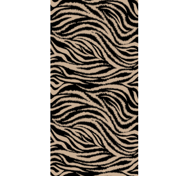 Cute animal wallpaper zebra striped design - TenStickers