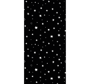 Office wallpaper black and white star patterns - TenStickers