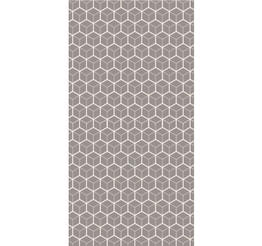 Office wallpaper gray and white hexagon design - TenStickers