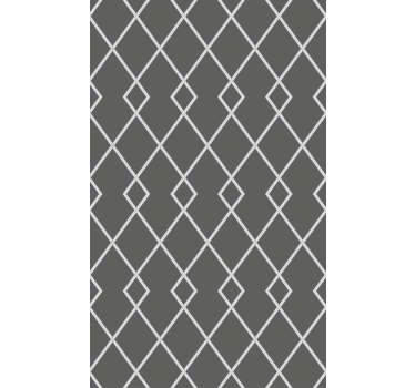 Dining room wallpaper in gray and white diamonds - TenStickers