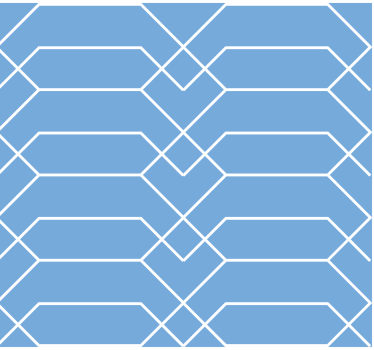 Wallpaper geometric blue lines - TenStickers
