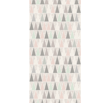 Wallpaper geometric triangular pattern design - TenStickers