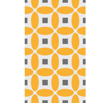 Wallpaper geometric circles design - TenStickers