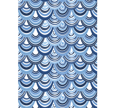 Wallpaper geometric wave design - TenStickers