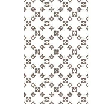 Nature wallpaper beige four clovers design - TenStickers