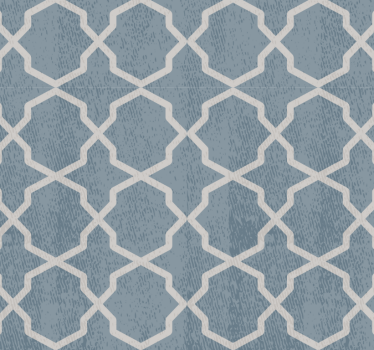 Tiles wallpaper geometric blue pattern - TenStickers