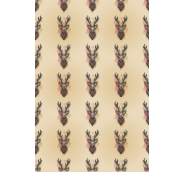 Wallpaper childrens room roe deer design - TenStickers