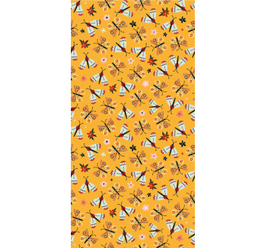 Wallpaper childrens room yello traditional design - TenStickers