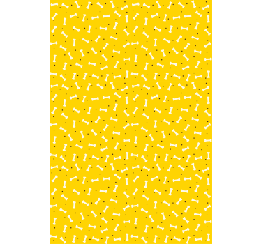 Wallpaper childrens room playful bone design - TenStickers
