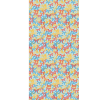 Multicolor flying butterfly wallpaper - TenStickers