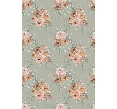 Hallway wallpaper in a beautiful beige arrangement - TenStickers
