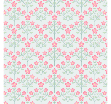 Tiles wallpaper floral small tile - TenStickers