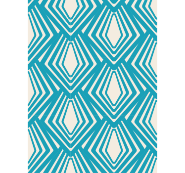 Wallpaper geometric diamond pattern - TenStickers