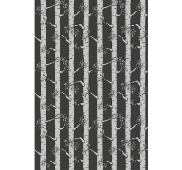 Tree wallpaper bright trees in scandinavian style - TenStickers