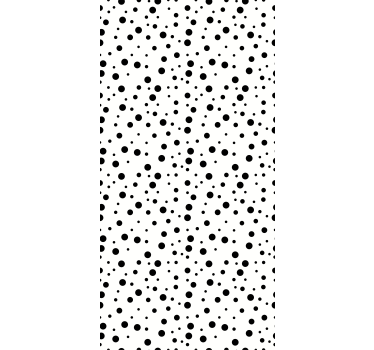 Modern wallpaper with black dots on white - TenStickers