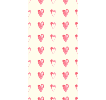 Modern wallpaper with wasted hearts pattern - TenStickers